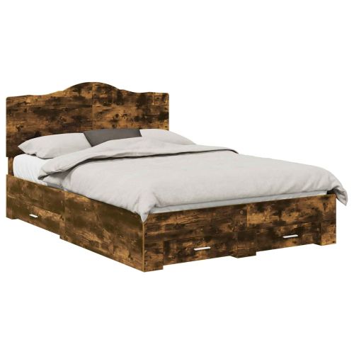 Рамка за легло с таблото Димян дъб 140 x 190 cm Инженерно дърво