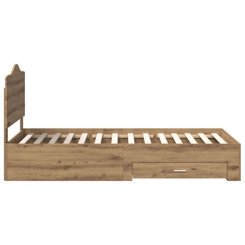 Рамка за легло с таблото Дъб 100 x 200 cm Инженерно дърво