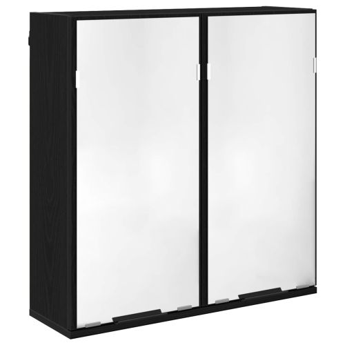 Комплект мебели за баня 3 pcs Черния дъб Инженерно дърво