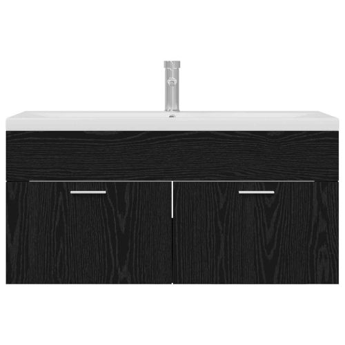 Шкаф за баня Черния дъб 100 x 38,5 x 46 cm Инженерно дърво