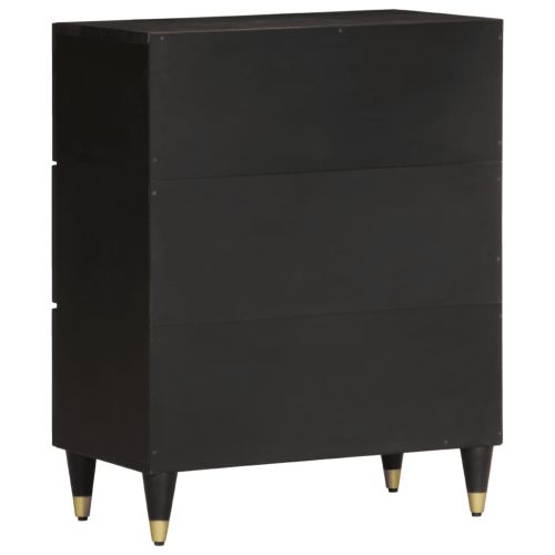 Страничен шкаф 60x33x75 см манго масивно дърво