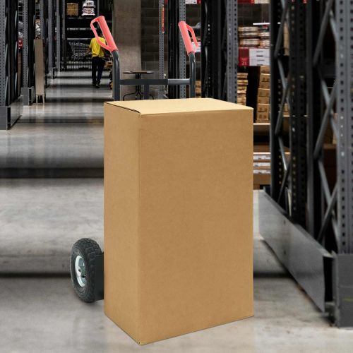 Разширяема ръчна количка Черен и Червен 57 x 46 x 113 см