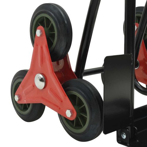 Ръчна количка Черен и Червен 64,5 x 49,5 x 114 см Стомана