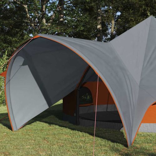 Тент тип Teepee за 5 души 5-местен Сив и оранжев