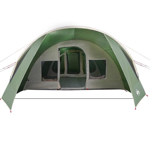 Тунелна палатка за 6 души Зелен и бял 778 x 356 x 210 см
