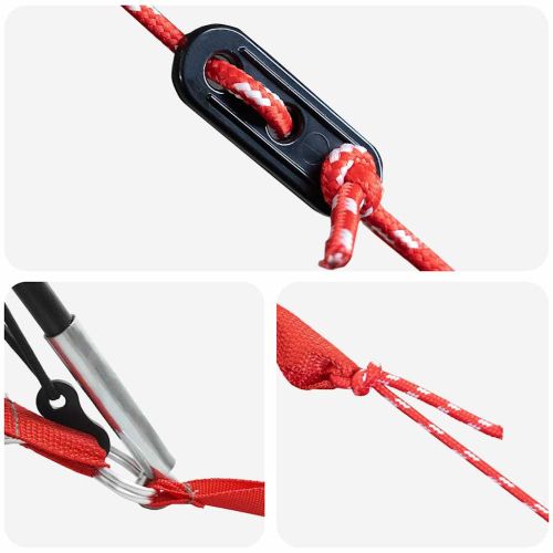 Семейна палатка за 20 души Зелен и бял 745 x 700 x 217 см