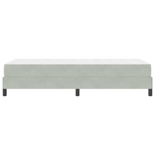 Легло с пружинирана основа Светлосиво 80 x 220 cm текстил