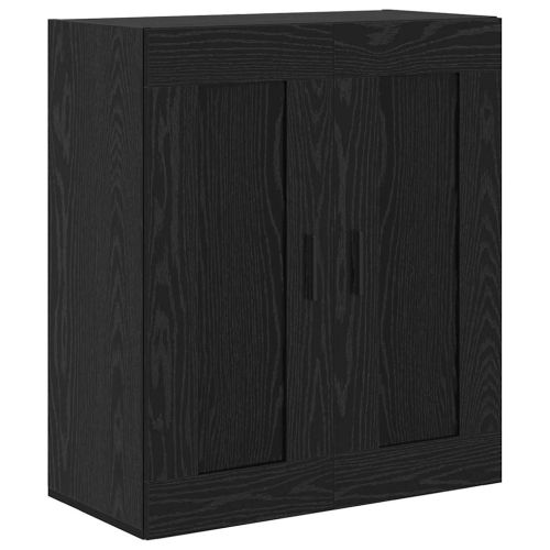 Висок шкаф 2 pcs Черния дъб Инженерно дърво