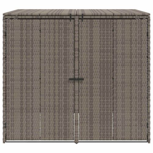 Кутия за боклук 2 pcs Сив 130 x 80 x 115 см Полиетилен