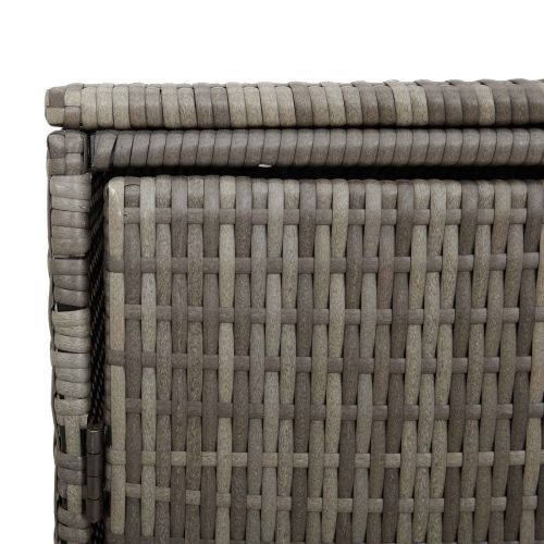 Кутия за боклук 2 pcs Сив 130 x 80 x 115 см Полиетилен