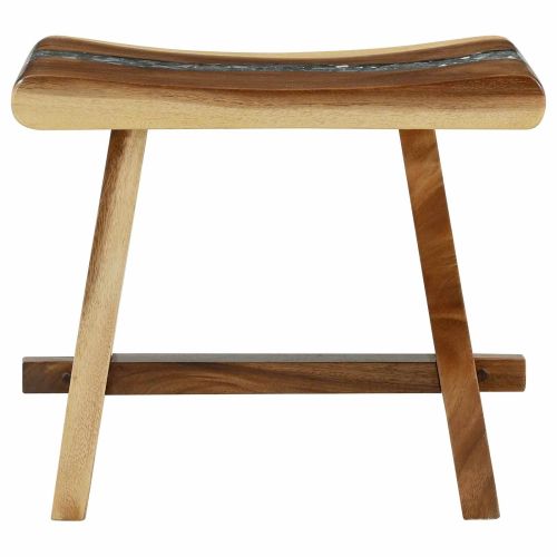 Седалка за душ Естествен 50 x 30 x 44 см Солидно дърво суар