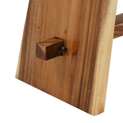Седалка за душ Естествен 50 x 30 x 44 см Солидно дърво суар