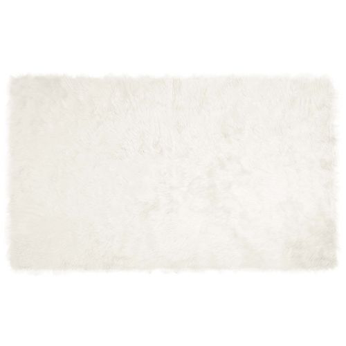 Изкуствен овчи килим Tafalla Бяло 100 x 200 cm Полиестер