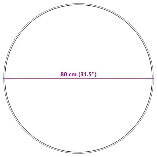 Изкуствен овчи килим Tafalla Бежово Ø 80 cm Полиестер