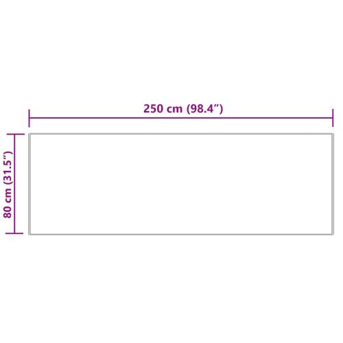 Изкуствена овча килим TAFALLA Кремаво 80 x 250 cm Полиестер