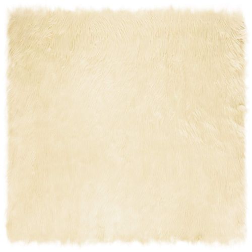 Изкуствен овчи килим Tafalla Крем 200 x 200 cm Полиестер