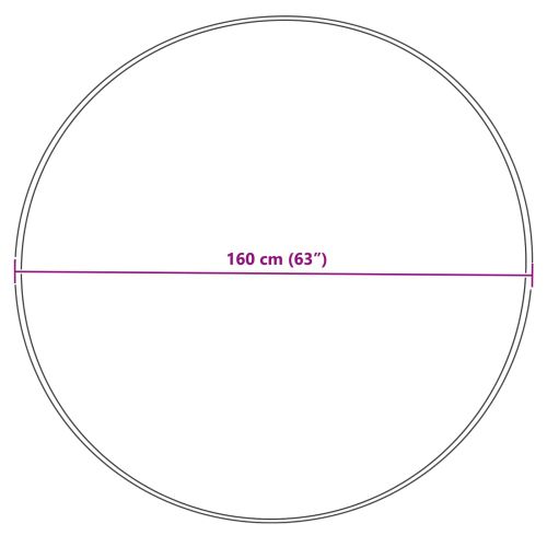 Изкуствен овчи килим Tafalla Крем Ø 160 cm Полиестер