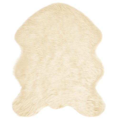 Изкуствен овчи килим Tafalla Крем 50 x 80 cm Полиестер