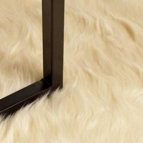 Изкуствен овчи килим Tafalla Крем 60 x 90 cm Полиестер