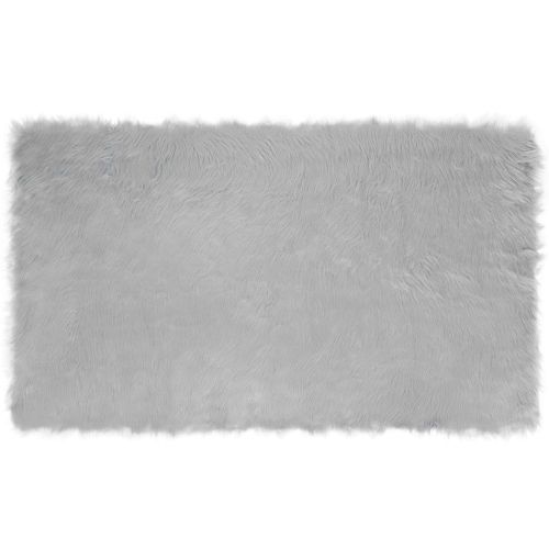 Изкуствен овчи килим Tafalla Сив 100 x 200 cm Полиестер