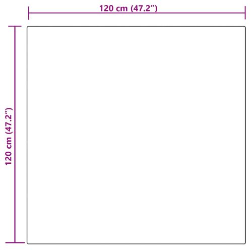 Изкуствена овча килим TAFALLA Сиво 120 x 120 cm Полиестер