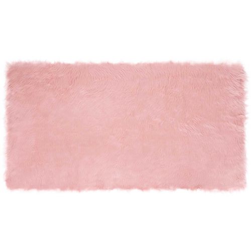 Изкуствен овчи килим Tafalla Розово 80 x 150 cm Полиестер