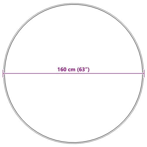 Изкуствен овчи килим Tafalla Розово Ø 160 cm Полиестер