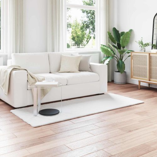 Противоплъзгащ килим от изкуствен заек Olite Бяло 80 x 200 cm