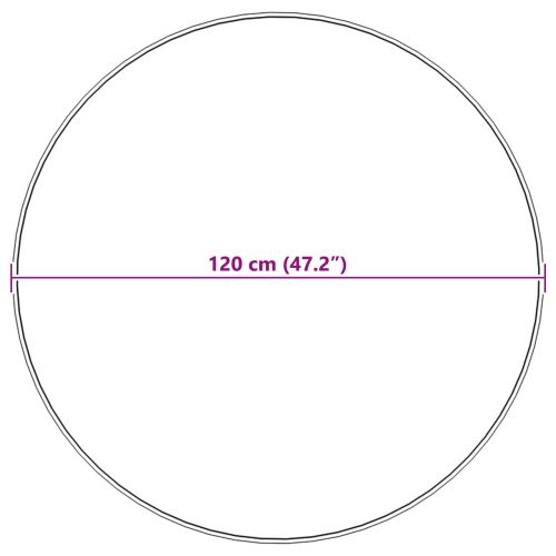 Противоплъзгащ килим от изкуствен заек Olite Бежово Ø 120 см