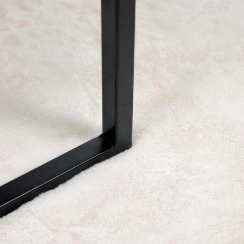 Противоплъзгащ килим от изкуствен заек Olite Крем 80 x 250 cm