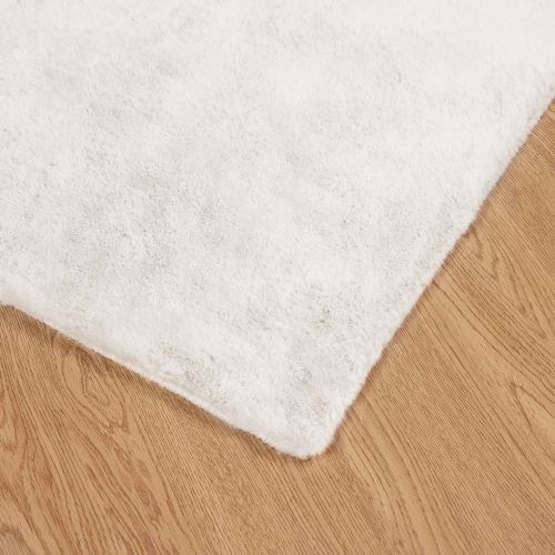 Противоплъзгащ килим от изкуствен заек Olite Крем 80 x 250 cm