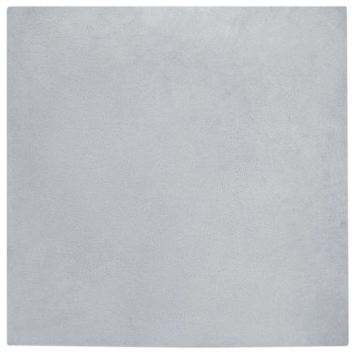 Противоплъзгащ килим от изкуствен заек Olite Сив 200 x 200 cm