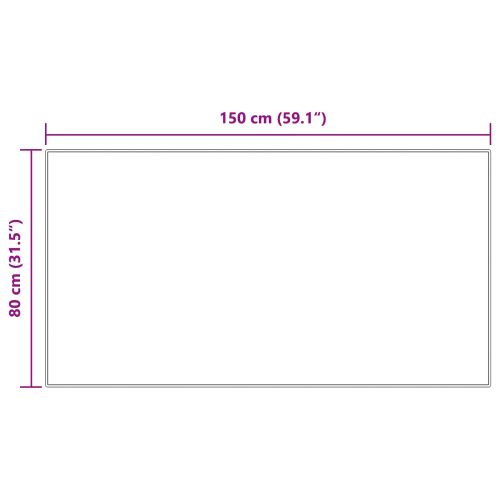 Противоплъзгащ килим от изкуствен заек Olite Розово 80 x 150 cm