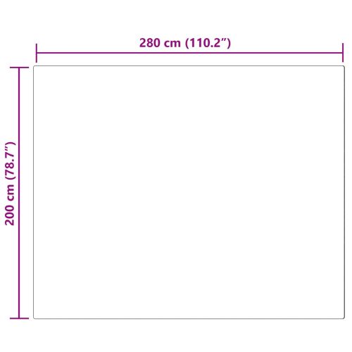 Противоплъзгащ килим от изкуствен заек Olite Черно 200 x 280 см