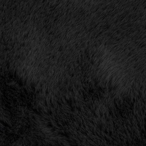 Противоплъзгащ килим от изкуствен заек Olite Черно 120 x 120 cm