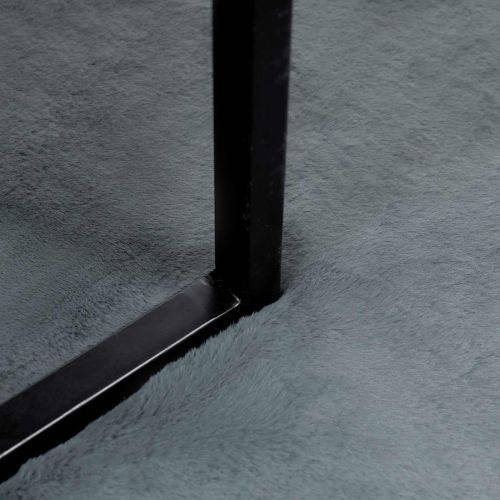 Противоплъзгащ килим от изкуствен заек Olite Антрацит Ø 160 см