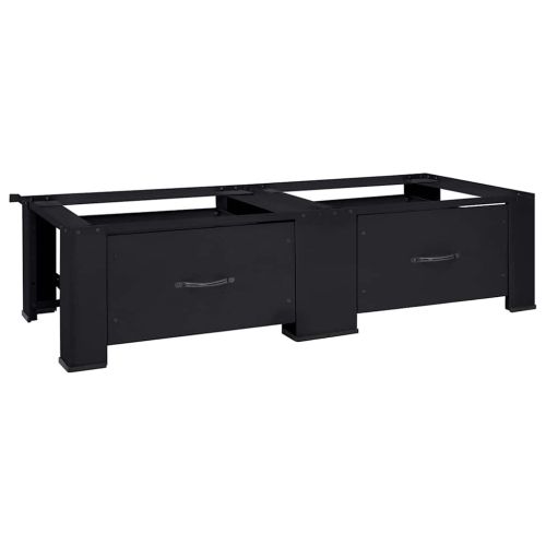 Педестал за пералня 2 pcs Черен 127 x 54,5 x 32,5 см Стомана