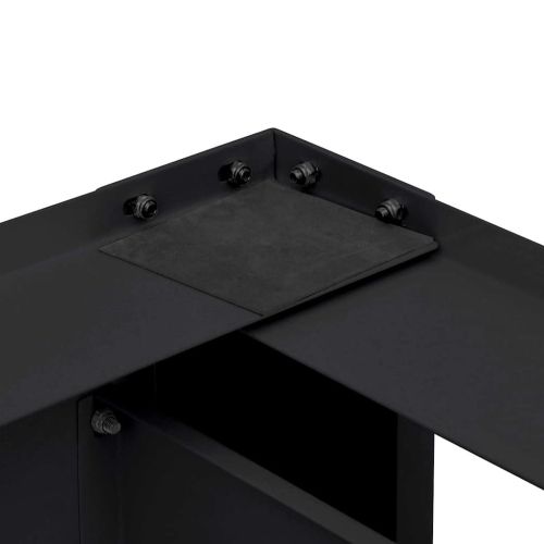 Педестал за пералня 2 бр. Черен 127 x 54,5 x 32,5 см Стомана