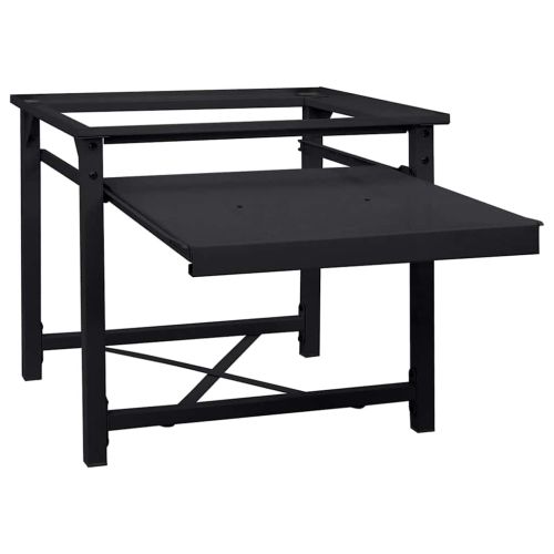 Педестал за пералня Черен 60 x 56 x 52 см Стомана