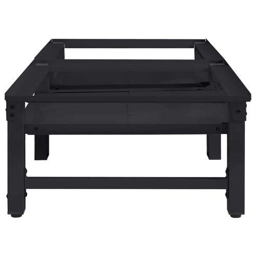 Педестал за пералня 2 pcs Черен 124,5 x 61,5 x 32,5 см Стомана