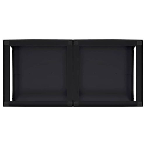 Педестал за пералня 2 pcs Черен 124,5 x 61,5 x 32,5 см Стомана
