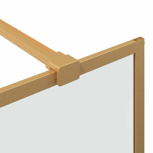 Стена на душ с вход Златист 115 x 195 cm закалено стъкло