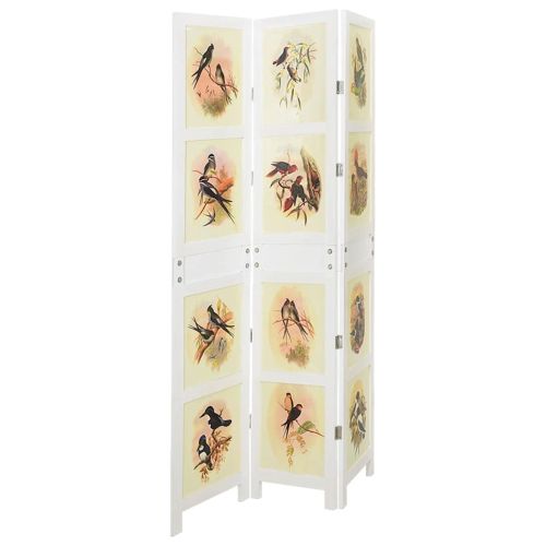 Ромdivider панел Бяло 212 x 165 см МДФ