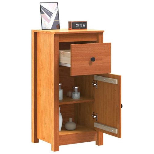 Служебен шкаф 2 pcs Кафяво с восъчно покритие 39 x 34,5 x 80 см