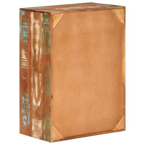 Страничен шкаф, 55x33x75 см, регенерирано дърво масив