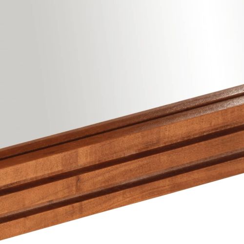 Огледало за баня 50x70 см акациево дърво масив и стъкло