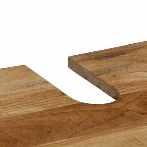 Шкаф за баня 62x33x58 см масивно мангово дърво