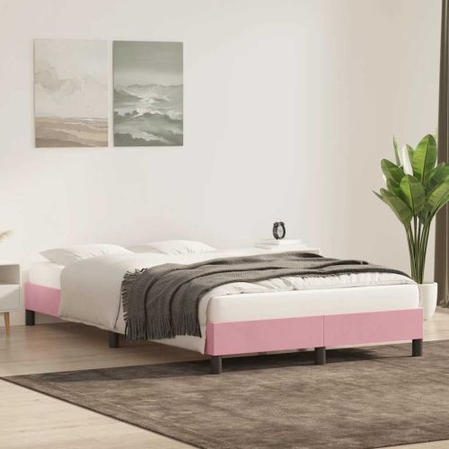 Рамка за легло без матрак Pink 120x220 cm Кадифе
