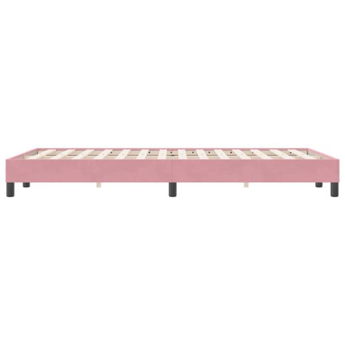 Рамка за легло без матрак Pink 120x220 cm Кадифе