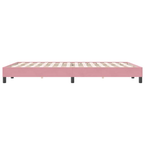Рамка за легло без матрак Pink 160x220 cm Кадифе